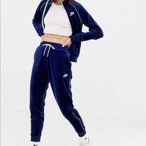 velvet nike jumpsuit